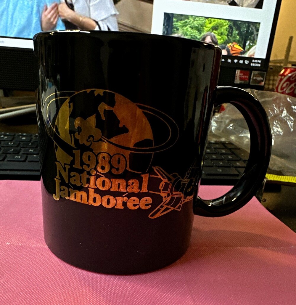 Boy Scouts 1989 National Jamboree Black Coffee Mug Boy Scouts of America